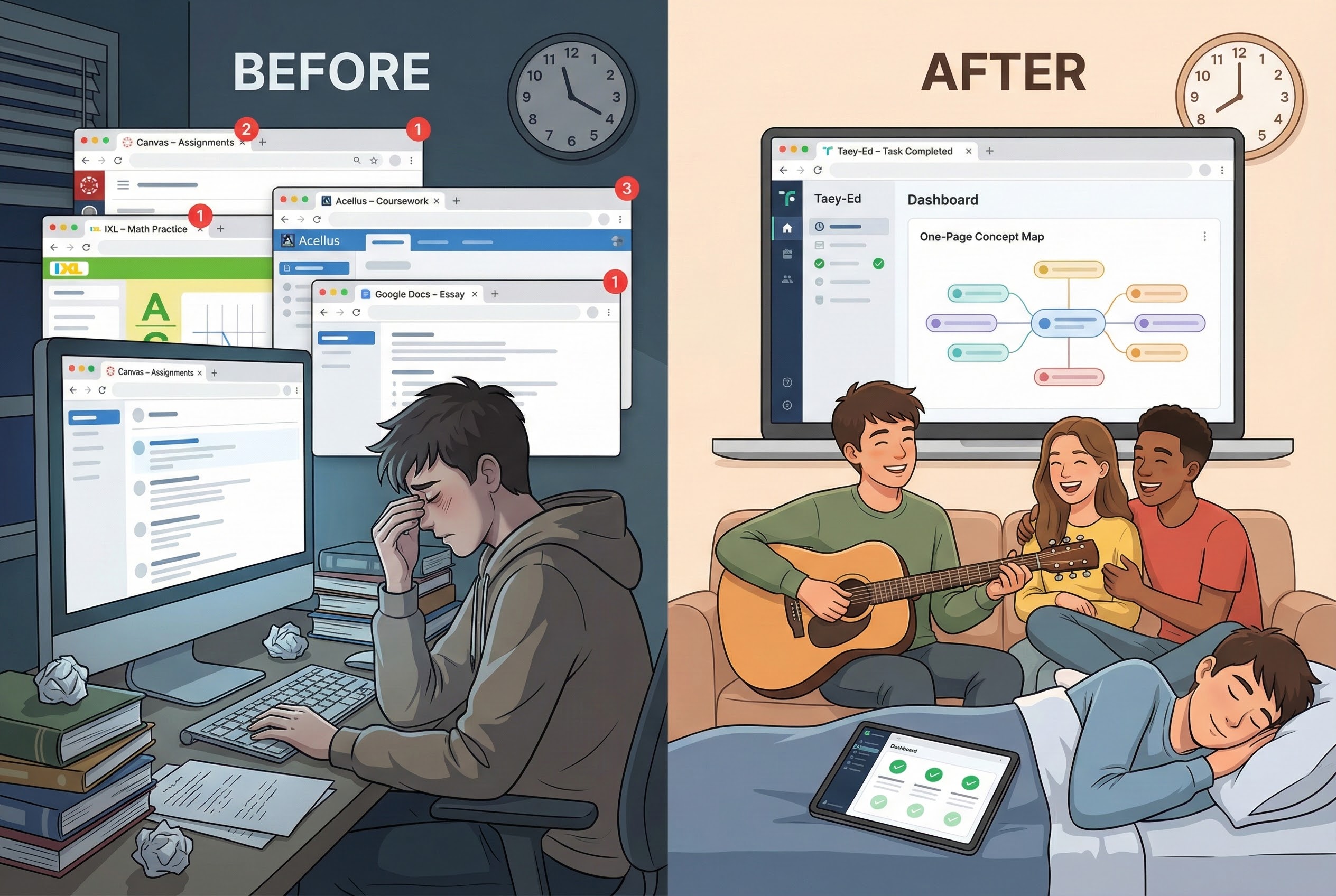 DeepTutor concept map making complex topics simple